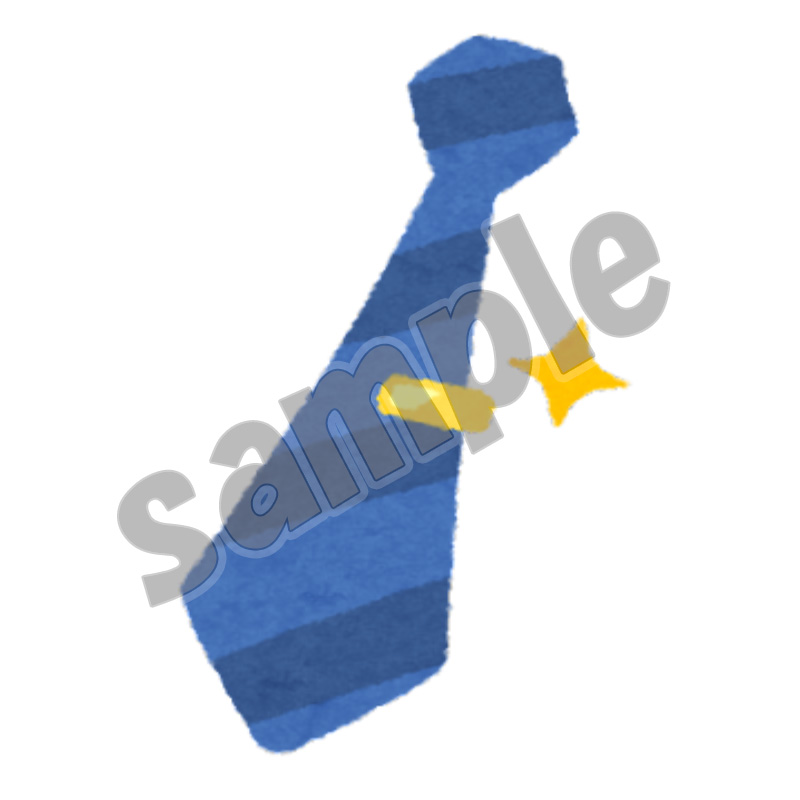 ネクタイピン黄の画像